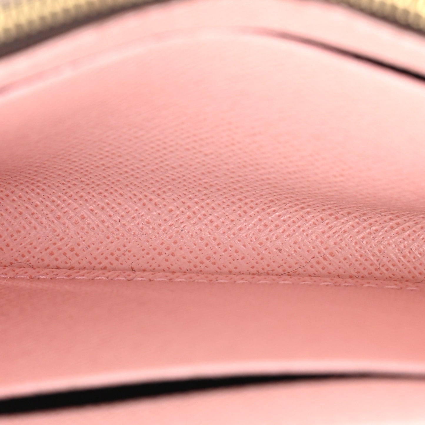 Damier Ebene Rosalie Coin Purse Rose Ballerine