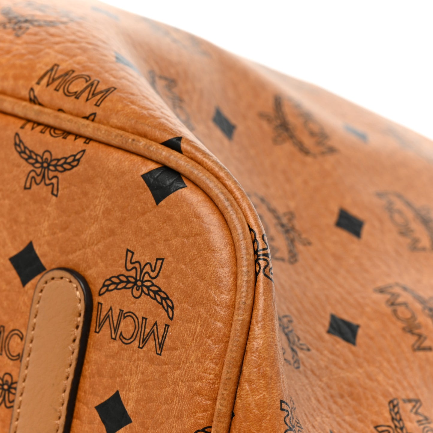 Visetos Large Liz Reversible Shopper Tote Cognac