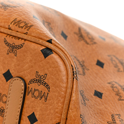 MCM Visetos Large Liz Reversible Shopper Tote Cognac 14 of 16