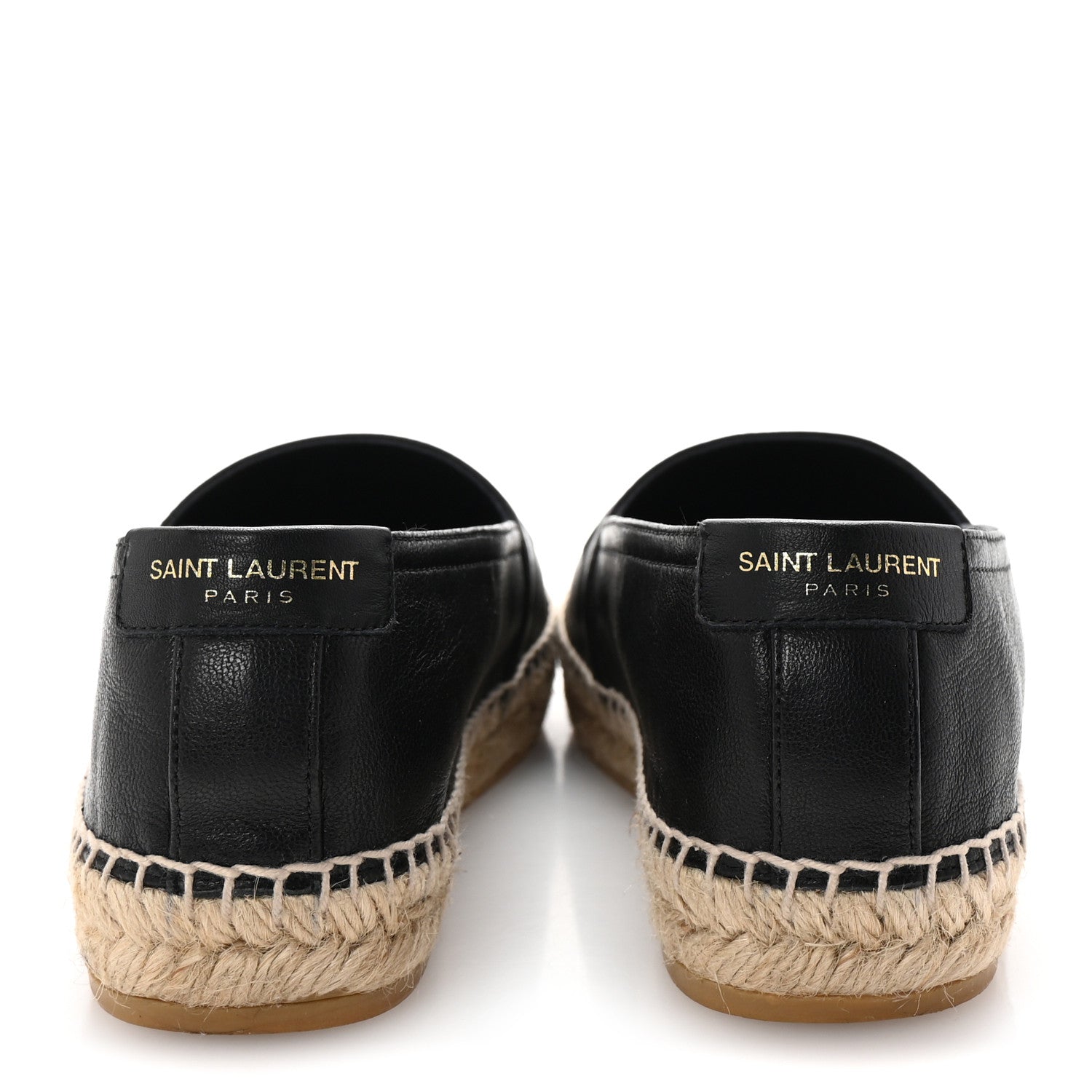 Saint Laurent Nappa Embossed Stars Espadrilles 35.5 Black 6 of 11