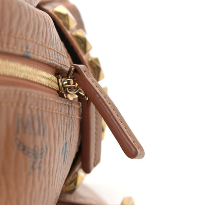 MCM Visetos Side Stud Mini Stark Backpack Cognac 14 of 14