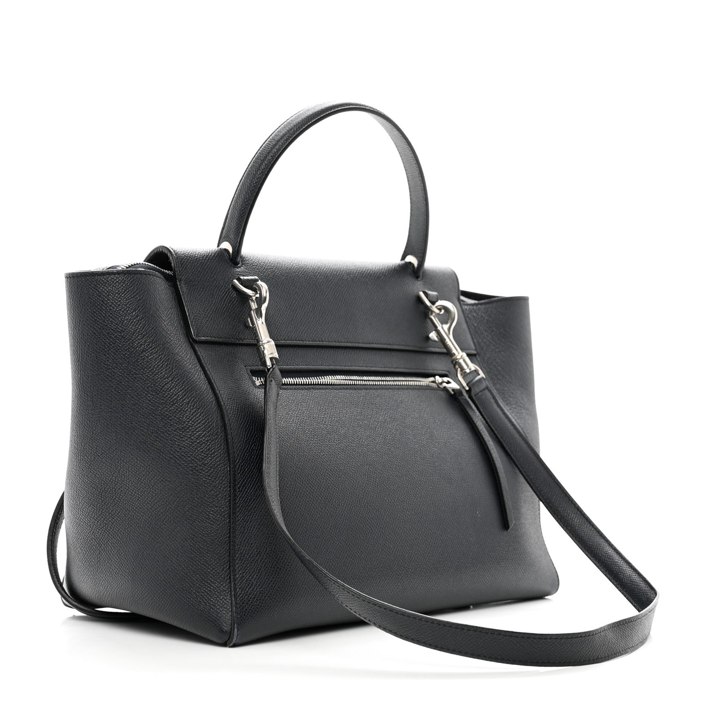 Grained Calfskin Mini Belt Bag Black