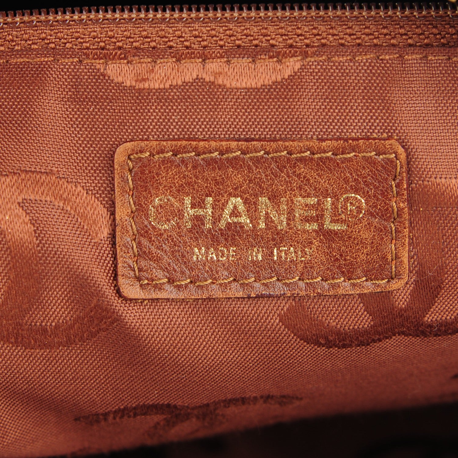 Chanel Calfskin Diamond Stitch Surpique Shoulder Bag Brown 6 of 7