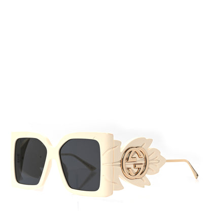 Gucci Acetate Square Frame Wing Sunglasses GG0535S Ivory 1 of 7