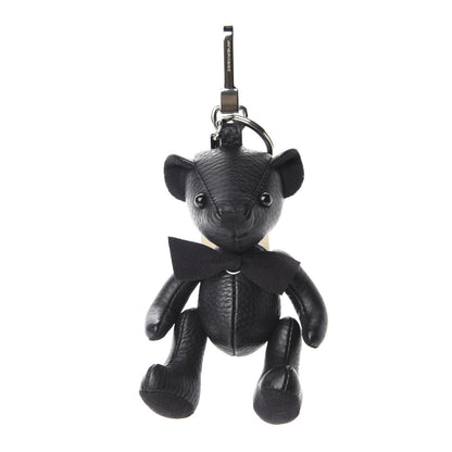 Burberry Grained Calfskin Thomas Bear Bag Charm Black 1 of 3