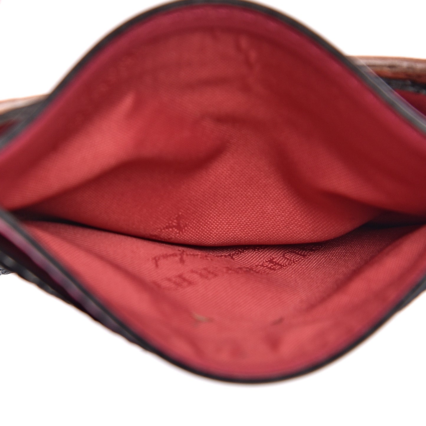 Calfskin Haymarket Check Cat Appliqué Card Case Multicolor