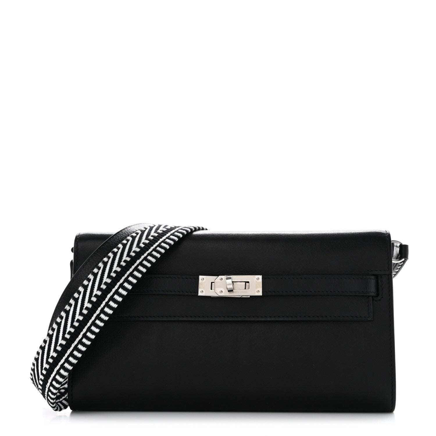 Hermes Evercolor Cavale Kelly Wallet To Go Black Multicolor 1 of 10