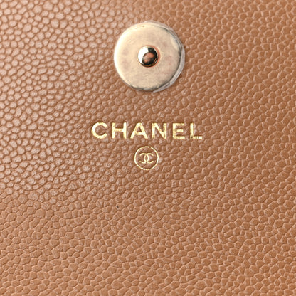 Chanel Caviar Quilted Business Affinity Clutch With Chain Flap Dark Beige 6 of 12