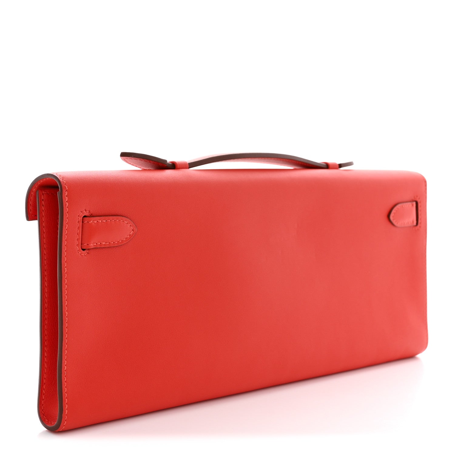 Hermes Swift Kelly Cut Clutch Pochette Capucine 3 of 7