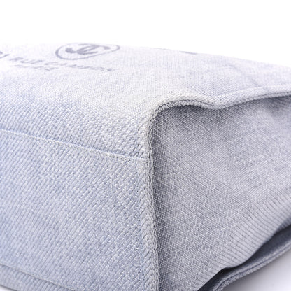 Chanel Canvas Medium Deauville Tote Light Blue 6 of 11