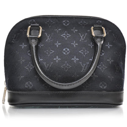 Louis Vuitton Satin Monogram Little Alma Black 1 of 9