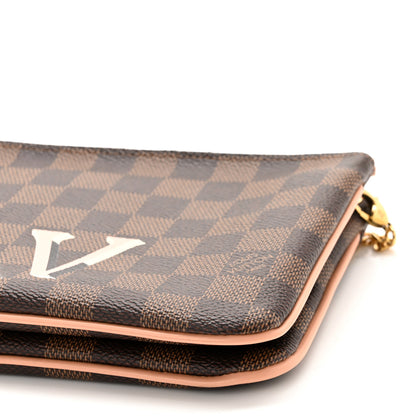 Louis Vuitton Damier Ebene Double Zip Pochette 10 of 13