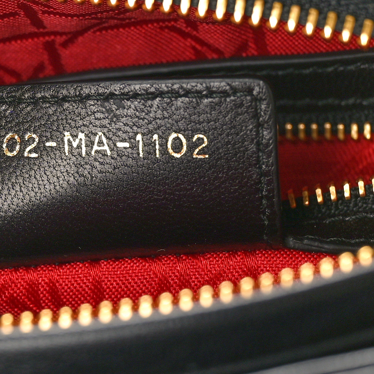 Lambskin Cannage Medium Lady Dior Black