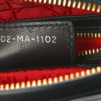 Christian Dior Lambskin Cannage Medium Lady Dior Black 7 of 11