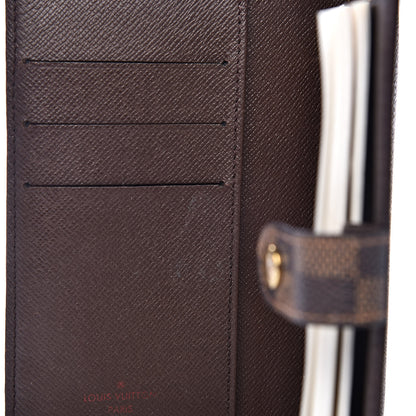 Louis Vuitton Damier Ebene Small Ring Agenda Cover 10 of 11