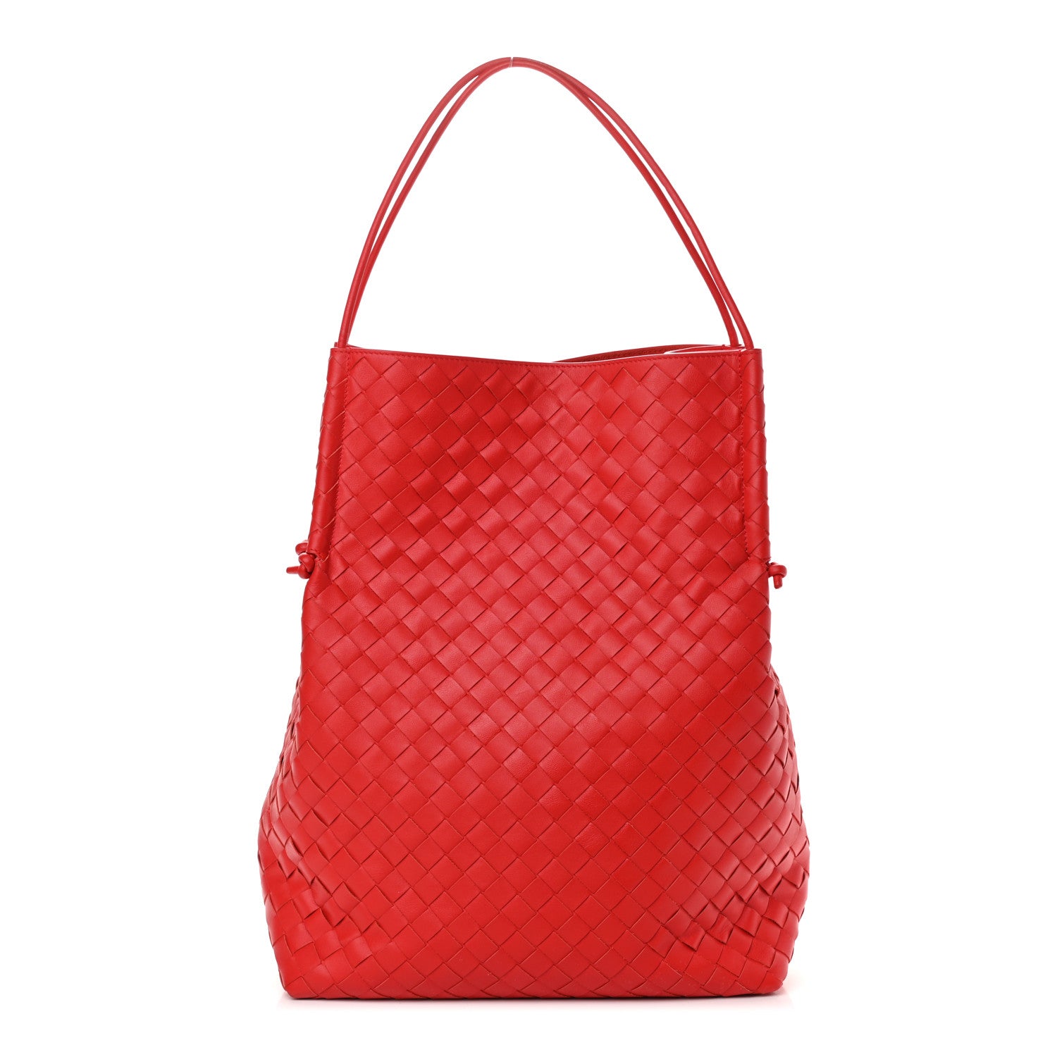 Bottega Veneta Nappa Intrecciato Tote Red 1 of 9