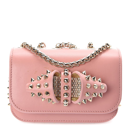 Christian Louboutin Calfskin Spikes Mini Sweety Charity NV Crossbody Bag Ronsard 1 of 8