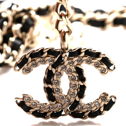Chanel Lambskin Pearl Chain CC Fancy Belt Black Gold 5 of 5
