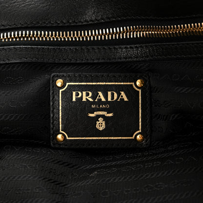 Prada Vitello Daino Tote Black 7 of 16