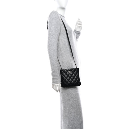 Chanel Lambskin Quilted Crossbody Bag Black 2 of 11