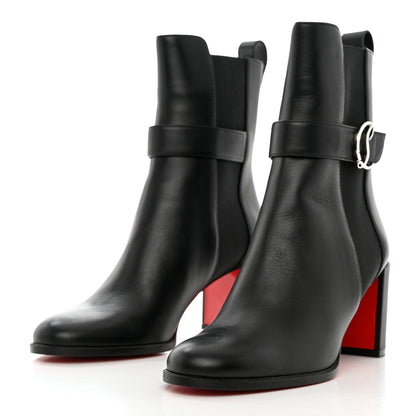 Christian Louboutin Calfskin 70 Chelsea Ankle Boots 39 Black 3 of 9