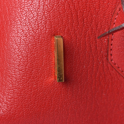Hermes Chevre Mysore HAC Birkin 32 Rouge Vif 11 of 42