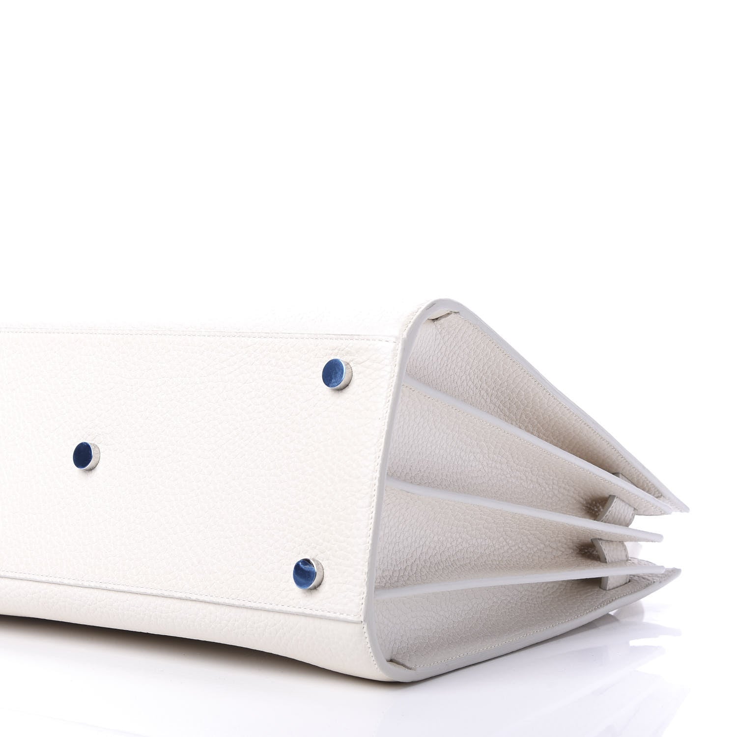 Saint Laurent Grained Calfskin Small Sac De Jour Dove White 9 of 10