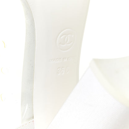 Chanel PVC Grosgrain High Boots 36 Transparent White 11 of 14