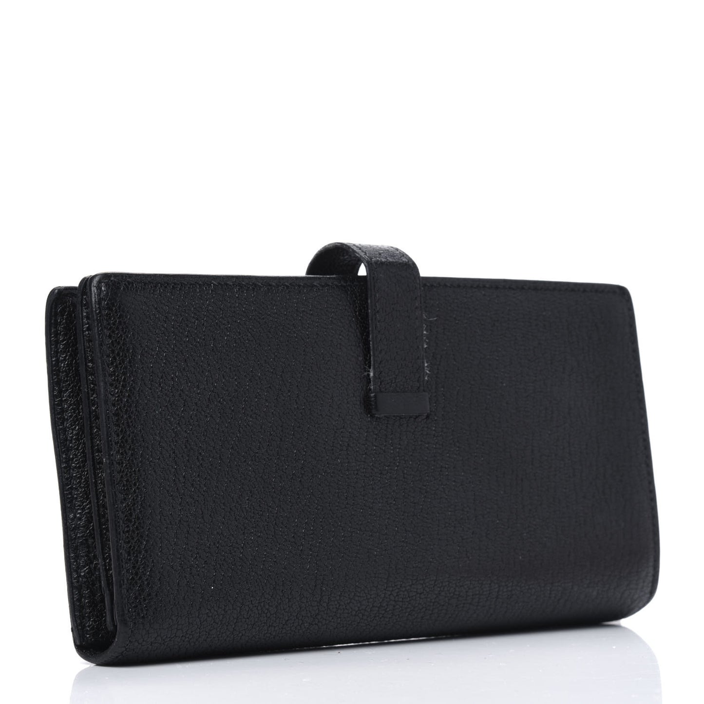 Chevre Mysore Bearn Gusset Wallet Black