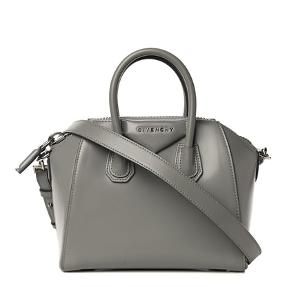 Givenchy Shiny Lord Calfskin Mini Antigona Pearl Grey 1 of 17