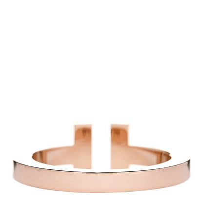 Tiffany 18K Rose Gold T Square Ring 53 6.5 3 of 5
