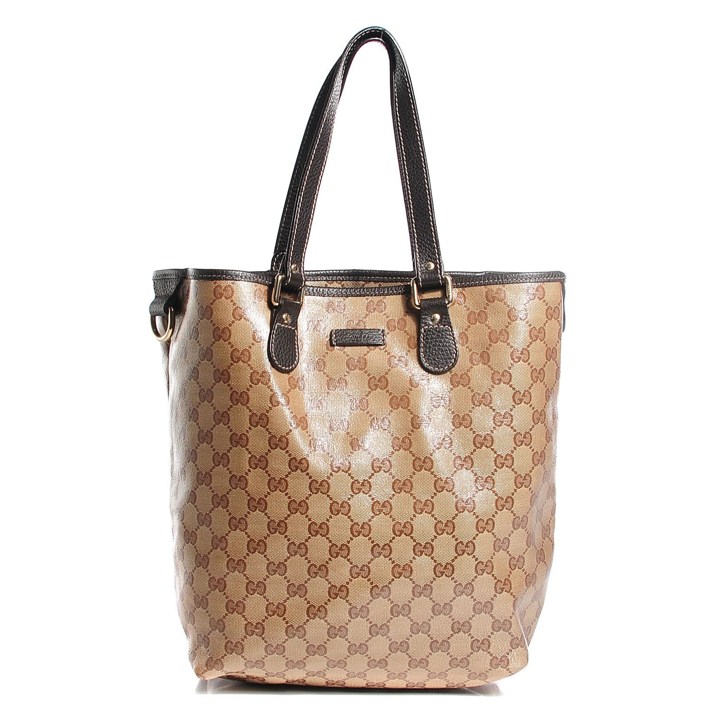 Crystal Monogram Joy Tote Dark Brown