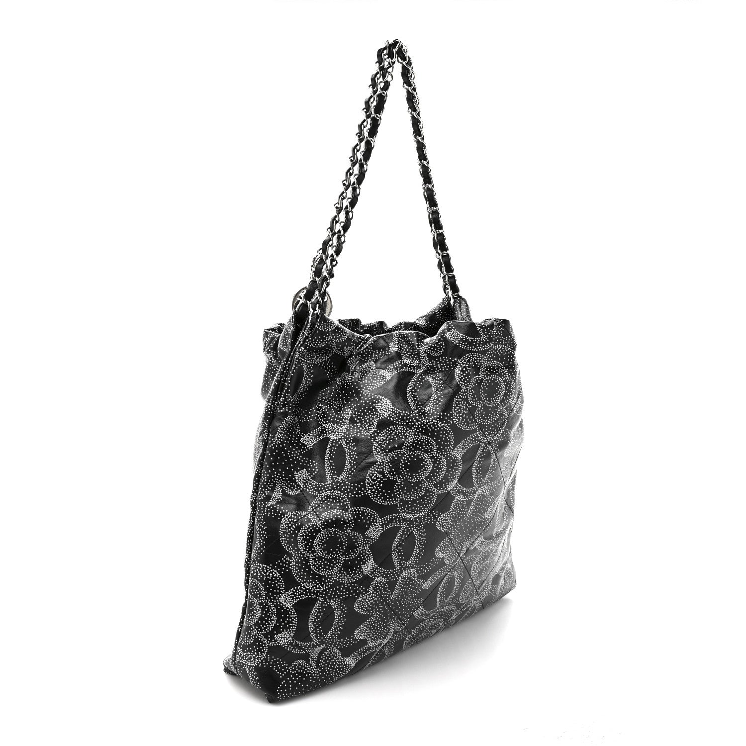 Chanel Printed Calfskin Quilted Chanel 22 Black 3 of 10