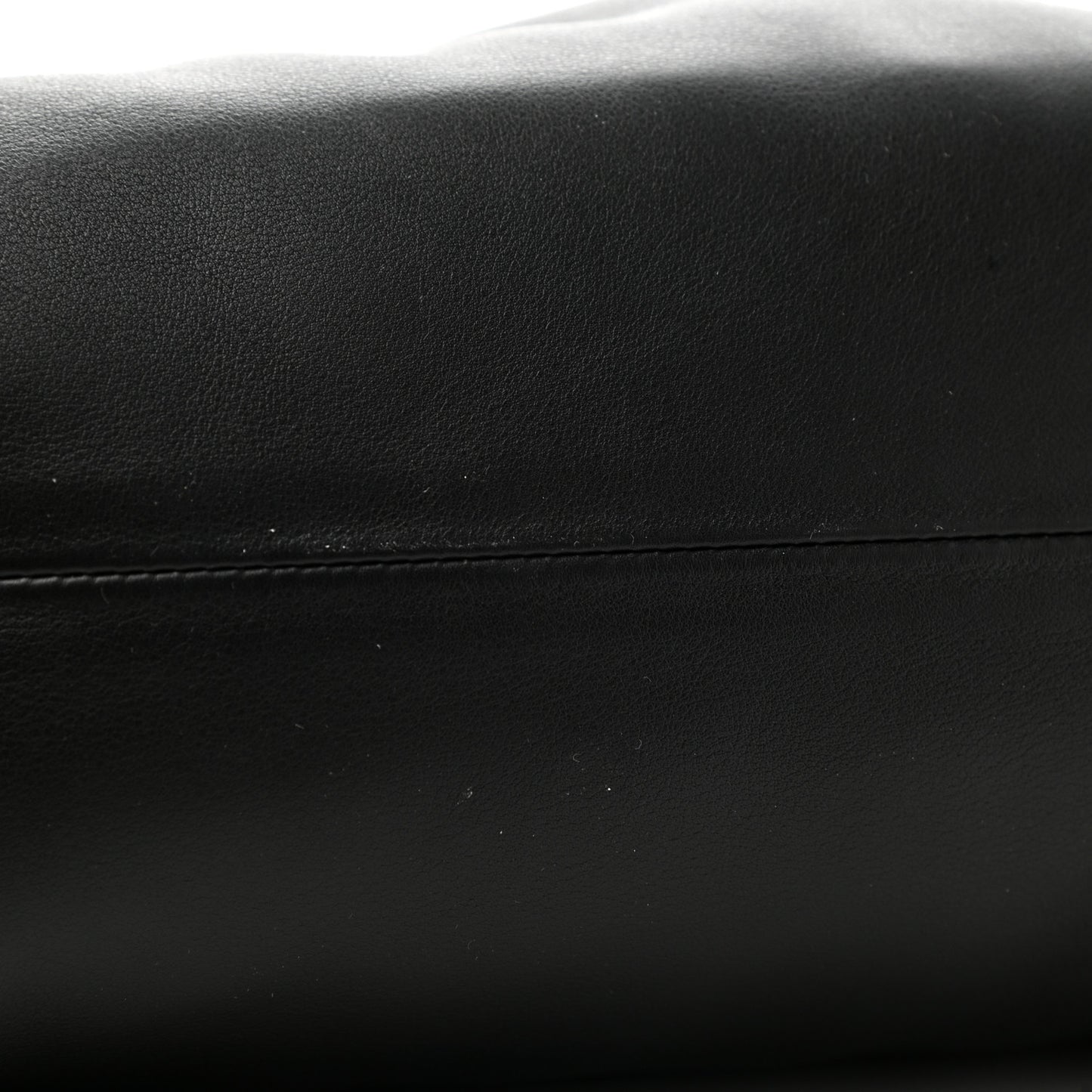 Smooth Butter Calf The Pouch Oversized Clutch Black