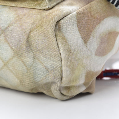 Chanel Graffiti Printed Canvas Medium Backpack Beige 9 of 9