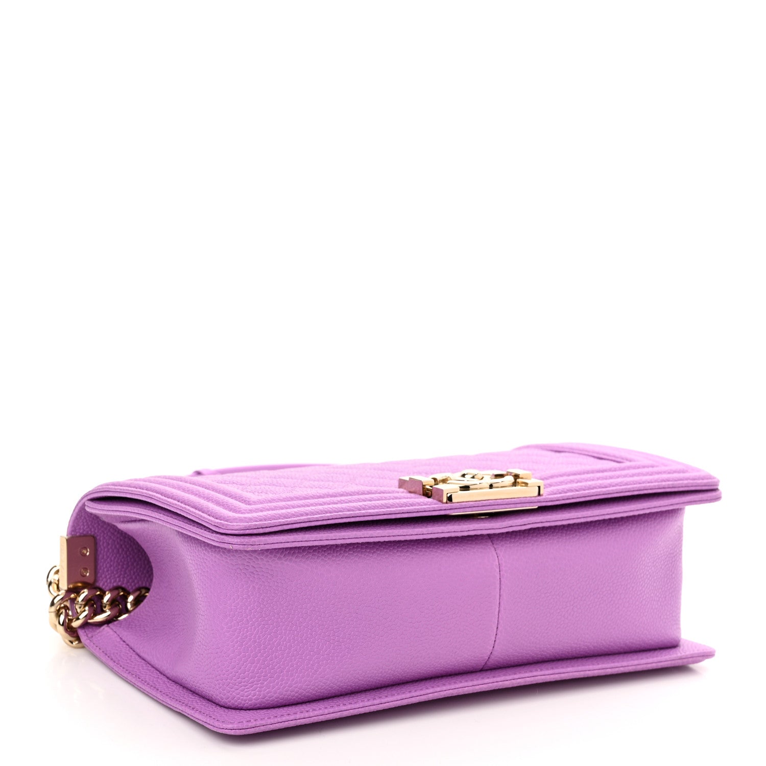 Chanel Caviar Quilted Medium Boy Flap Purple 4 of 11