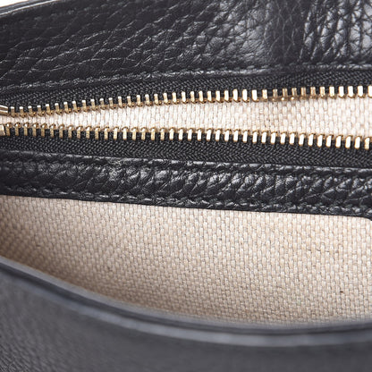 Gucci Pebbled Calfskin Medium Soho Flap Crossbody Black 10 of 12