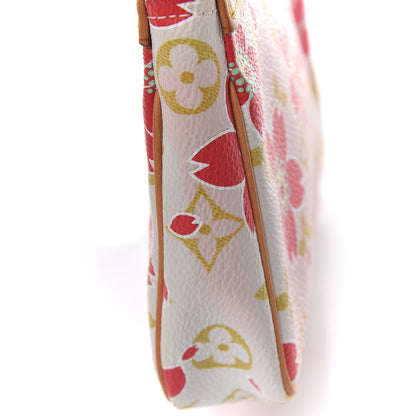 Louis Vuitton Monogram Cherry Blossom Pochette Accessories Red 12 of 14