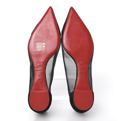 Christian Louboutin Veau Velours Rete Galativi Flats 37 Black 5 of 8