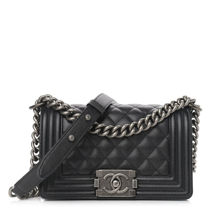Chanel Caviar Quilted Small Boy Flap Black 1 of 11