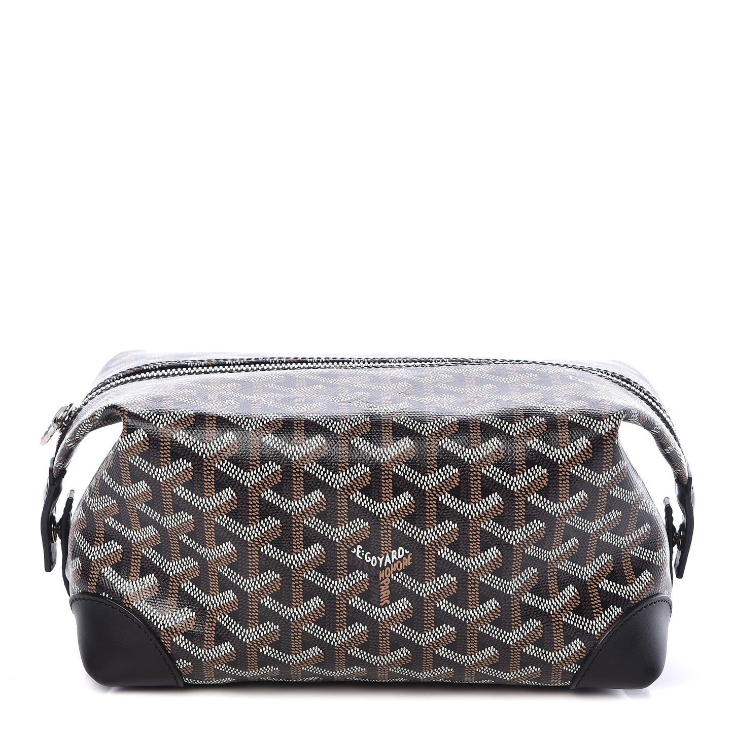 Goyardine Boeing 25 Trousse de Toilette Black