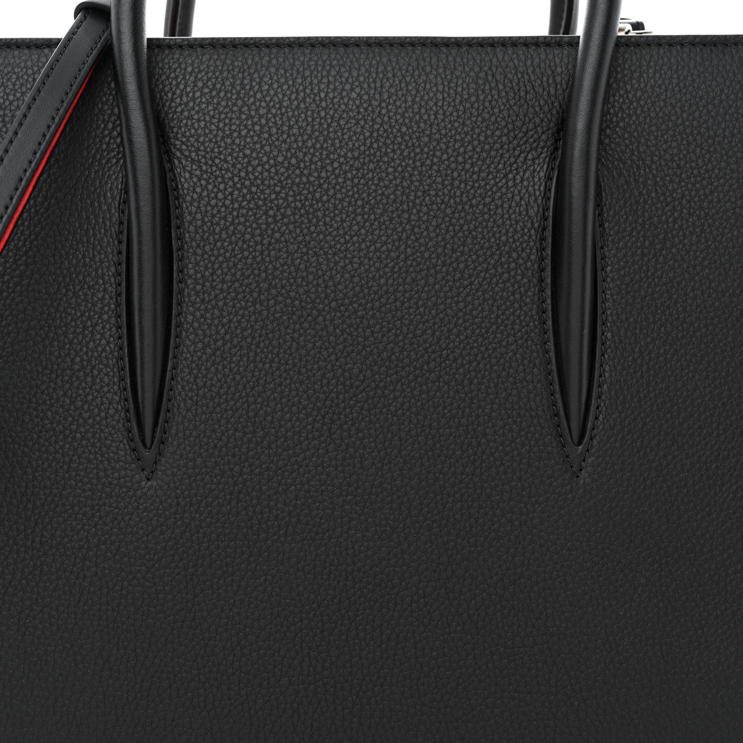 Calfskin Empire Patent Studded Medium Paloma Black