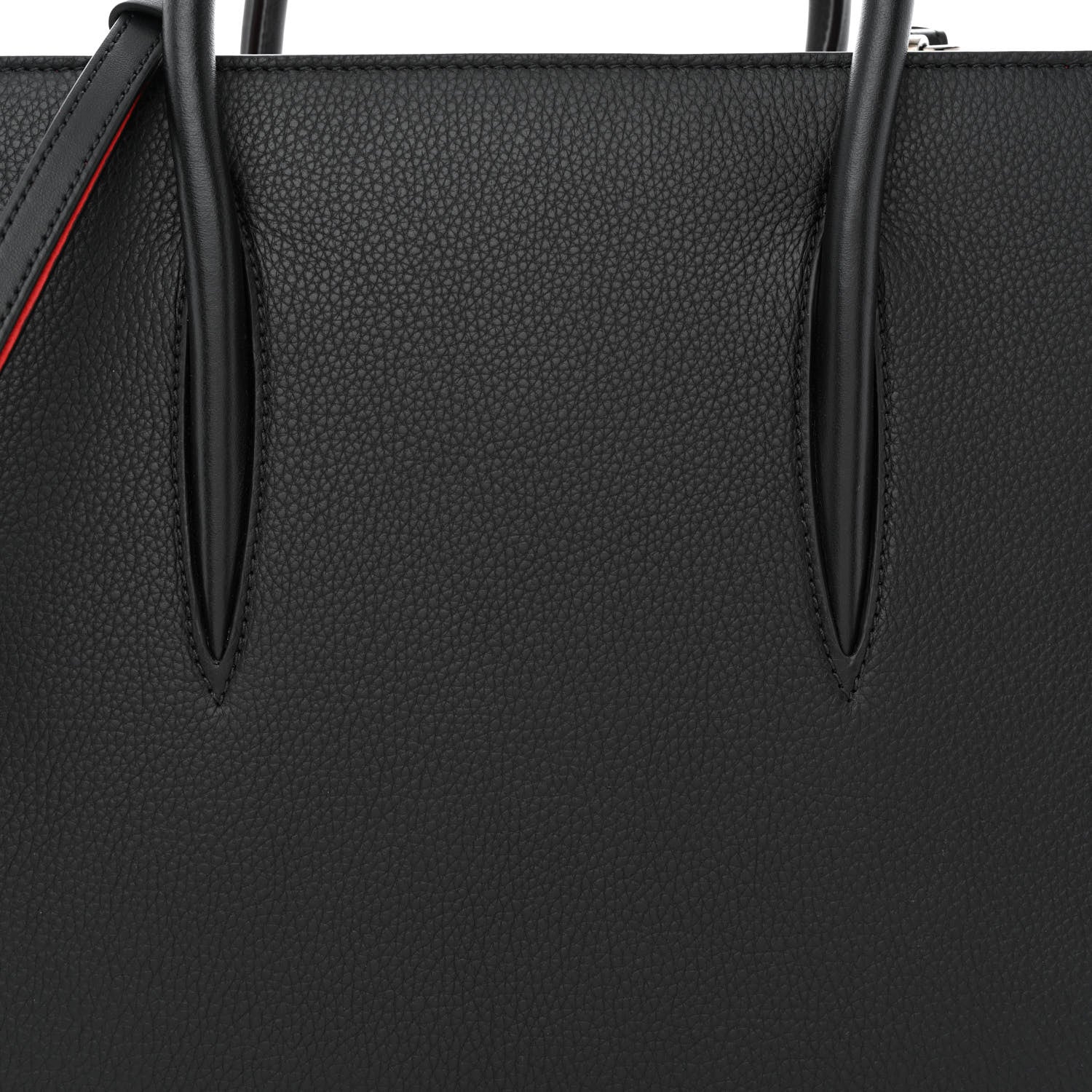 Christian Louboutin Calfskin Empire Patent Studded Medium Paloma Black 8 of 11