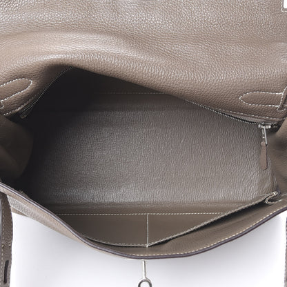 Hermes Togo Kelly Retourne 32 Etoupe 13 of 39