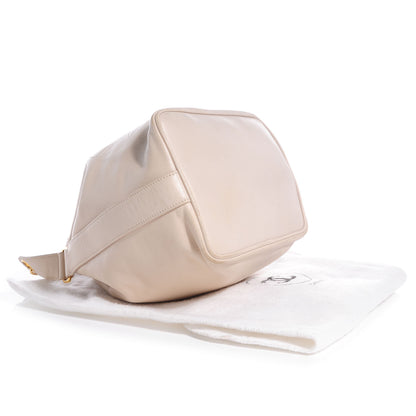 Chanel Lambskin Drawstring Bag Beige 4 of 9