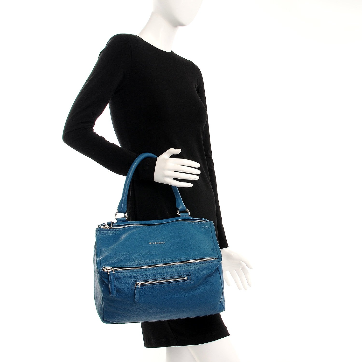 Givenchy Sugar Goatskin Medium Pandora Petrol Blue 5 of 10