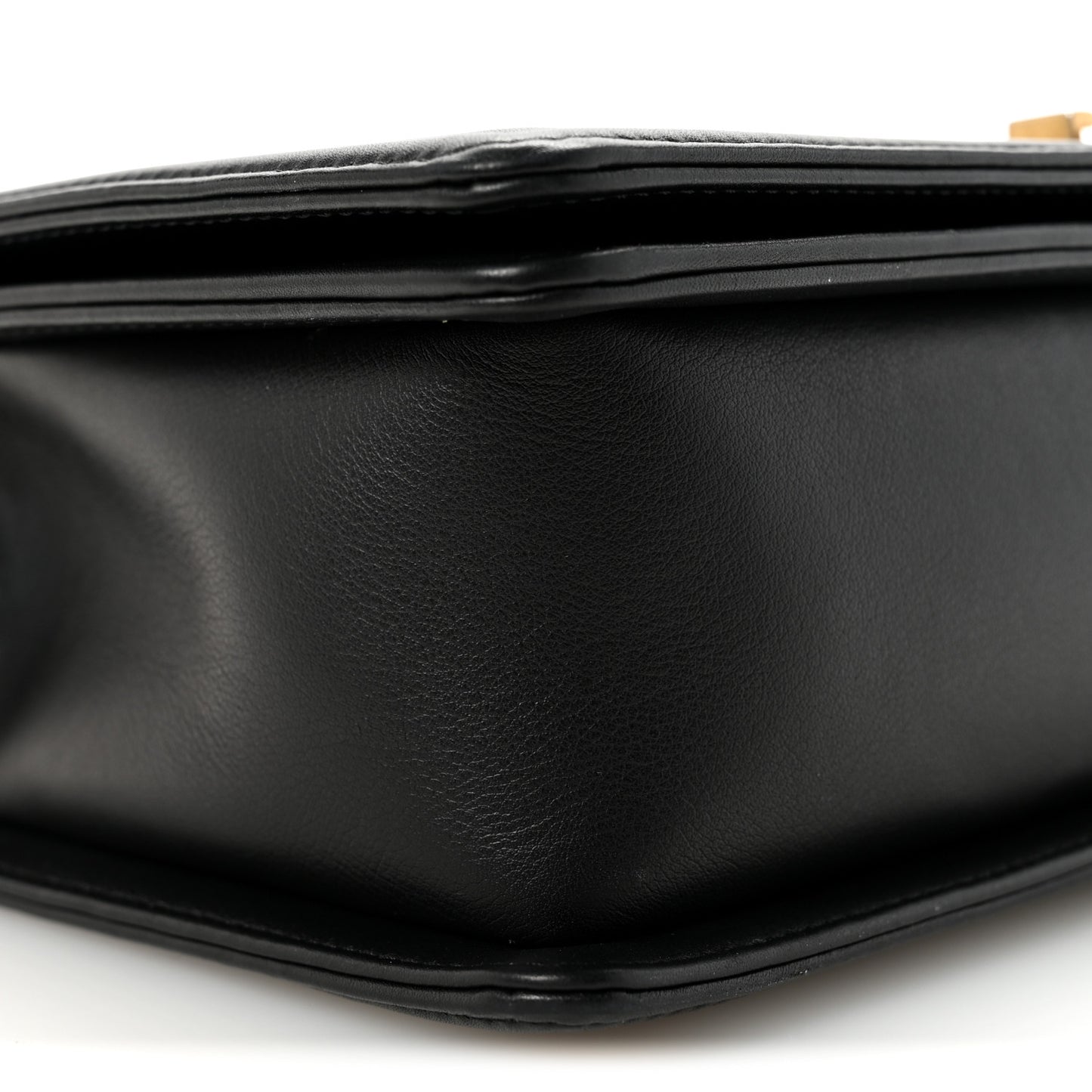 Calfskin Quilted New Medium Boy Flap Black