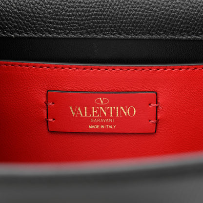 Valentino Garavani Grainy Calfskin Small VSling Shoulder Bag Black 6 of 9