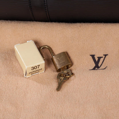 Louis Vuitton Epi Keepall 55 Black 10 of 12