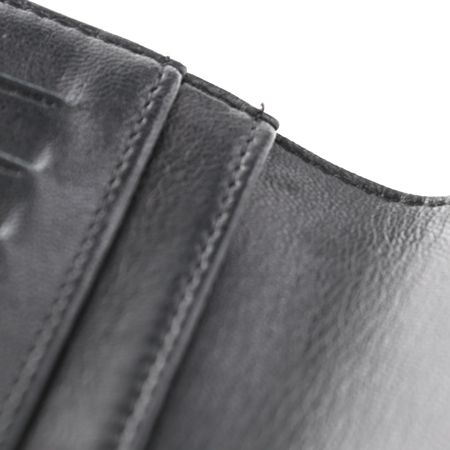 Chanel Lambskin Camellia Embossed Yen Wallet Black 14 of 17